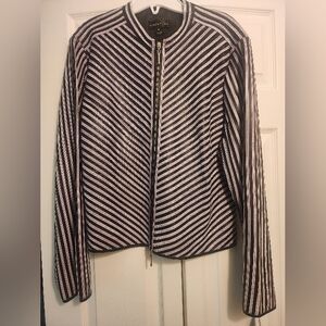 Bagatelle genuine leather jacket. Pink and black  new w/tags Large